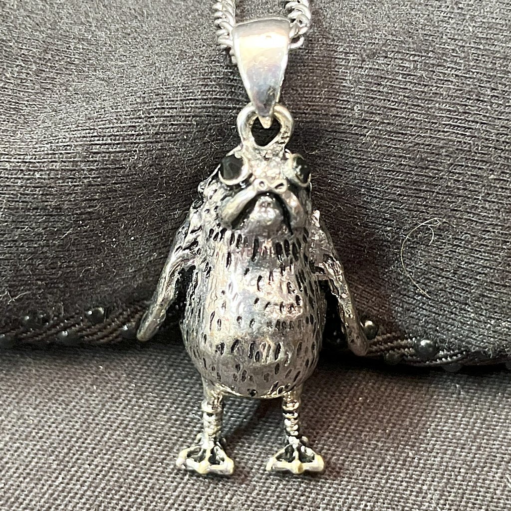 Disney Star Wars Bioworld 3d Metal Porg Necklace